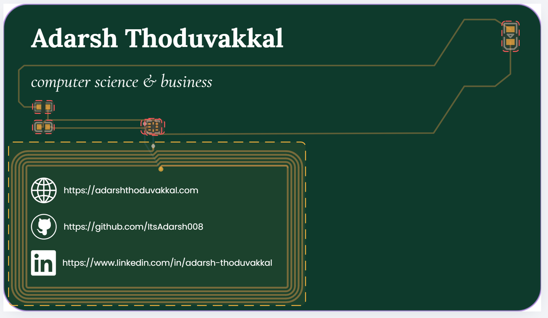 Business Card with Text